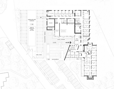 maison du conseil général de l'isère plan d'étage courant